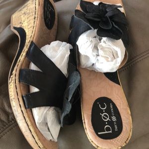 Born concept black sandals size 11